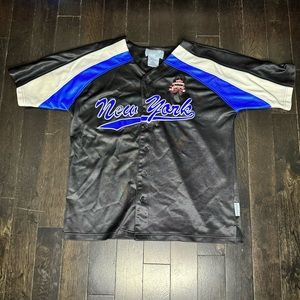 Vintage Y2K Underdawg Sports Gear New York World Champion USA Baseball Jersey M
